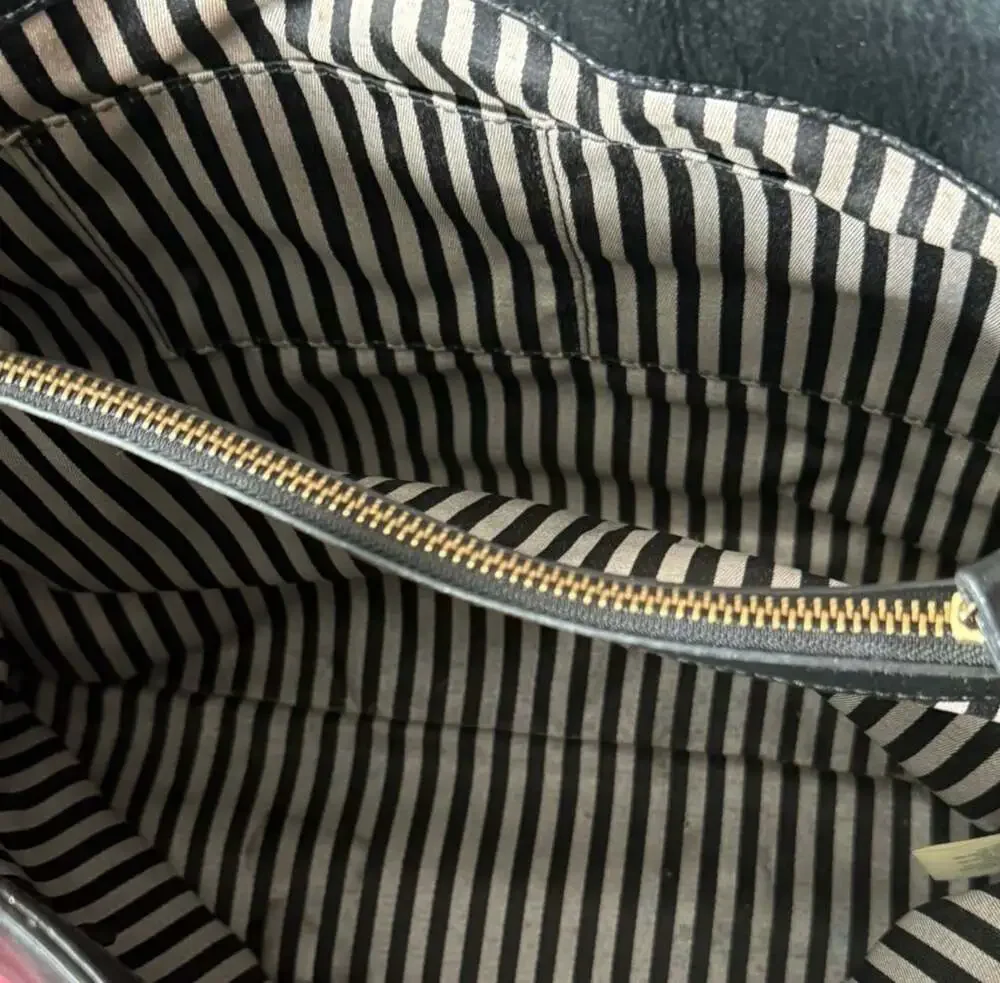 Kate Spade Hampton Road Melody Satchel Black buttery Leather Handbag